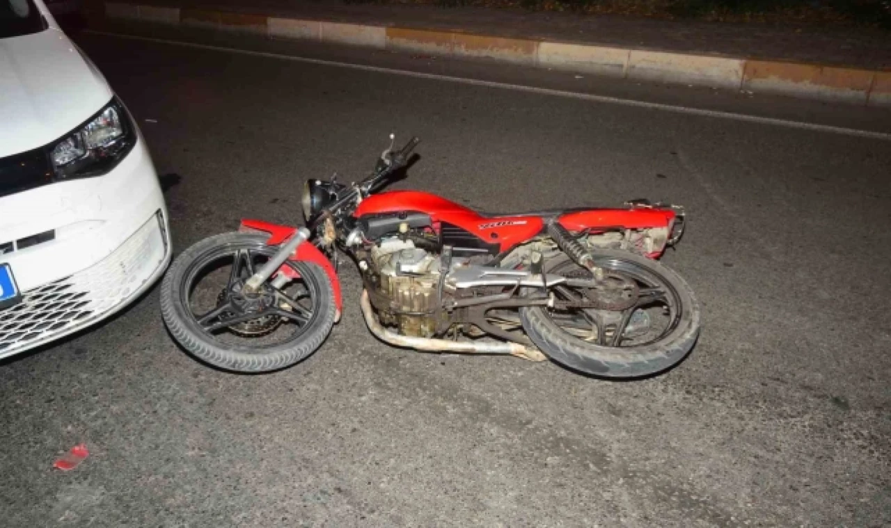 Polisten kaçan motosiklet sürücüsü kaza yapınca yakalandı