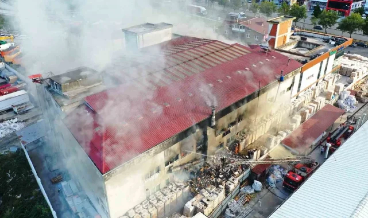 Samsun'da fabrika yangını kontrol altına alındı