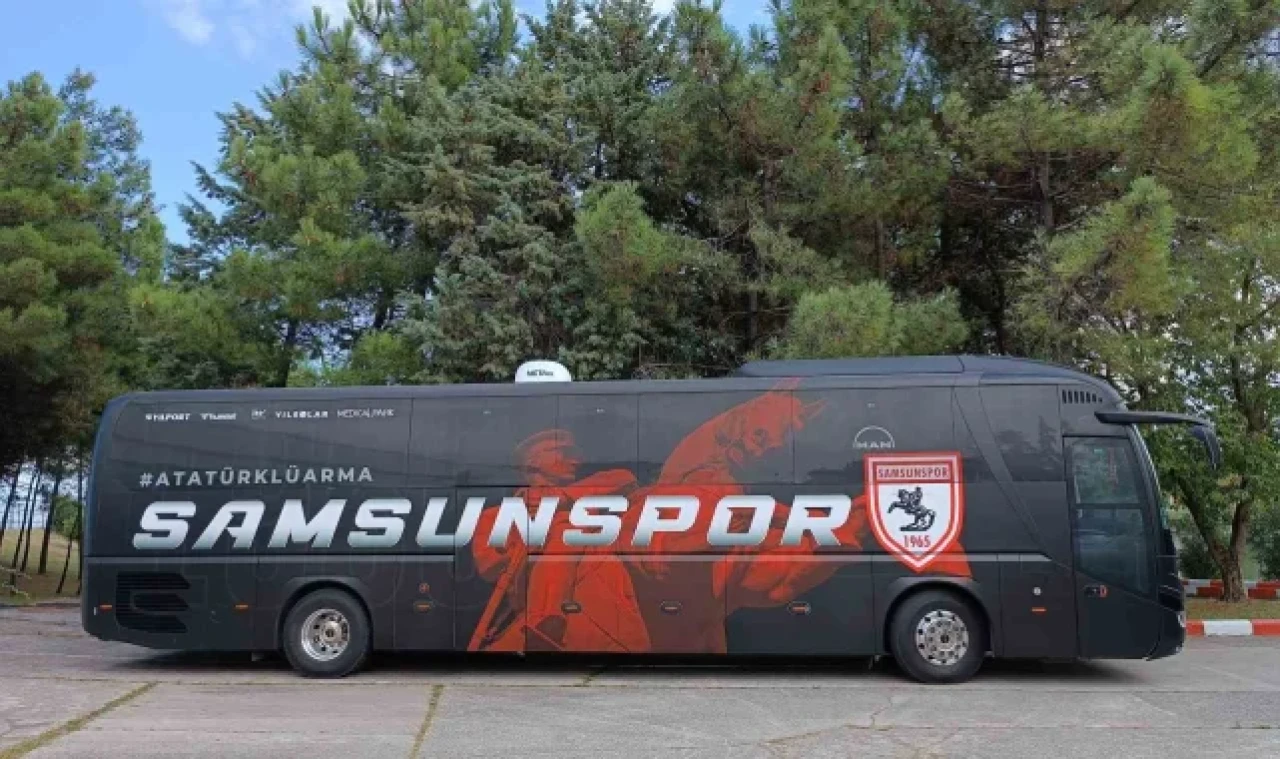 Samsunspor'un takım otobüsü sadece Bayern Münih ve Barcelona'da var