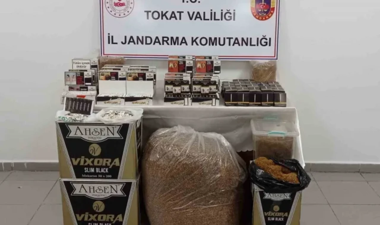 Tokat'ta binlerce adet doldurulmuş makaron ele geçirildi