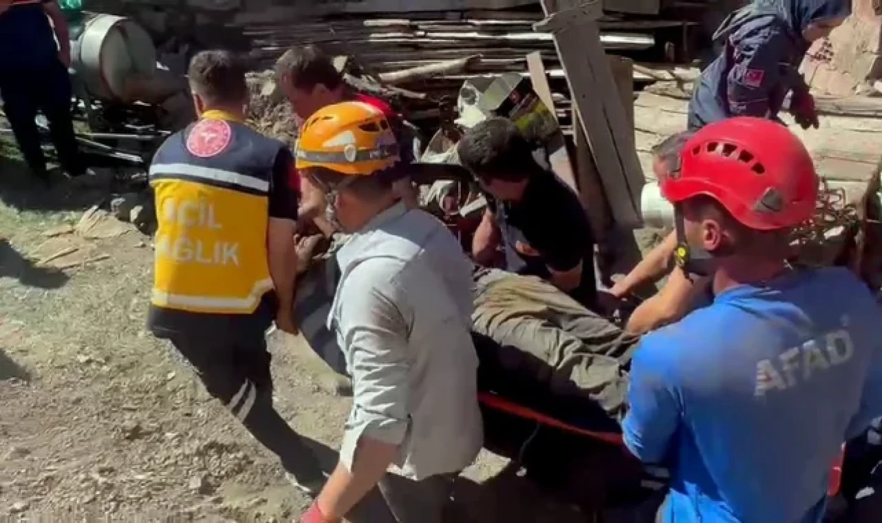 Yozgat'ta göçük altında kalan kişi kurtarıldı