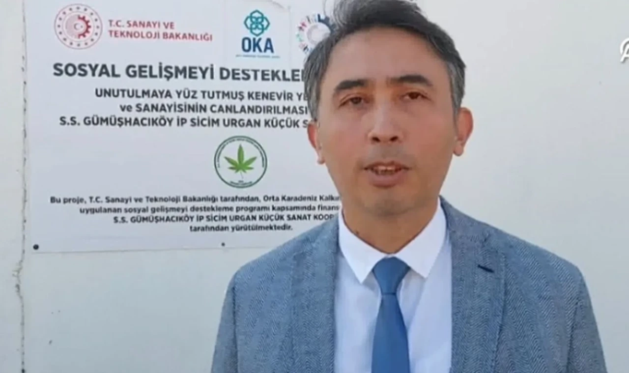 37 yıldır atıl olan fabrikada çarklar kenevir işlemek için yeniden dönmeye başladı