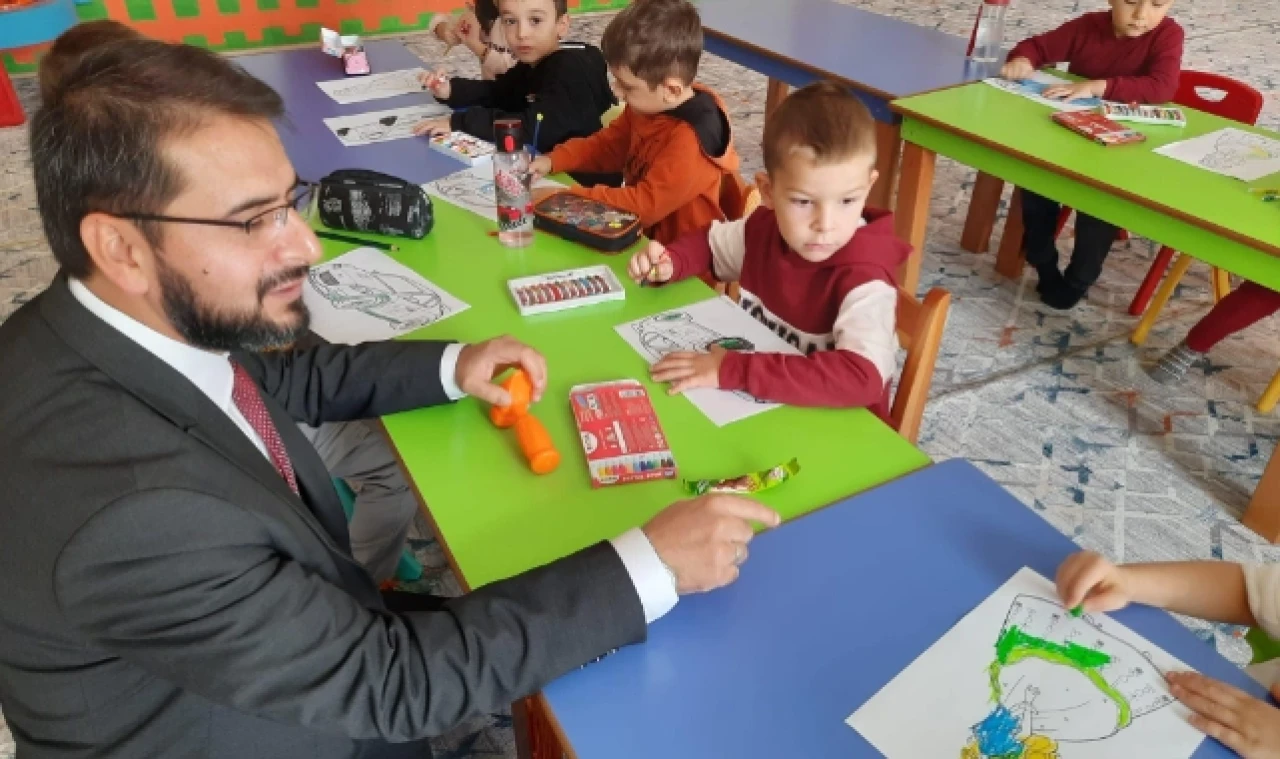4-6 yaş Kur'an Kursunu ziyaret etti