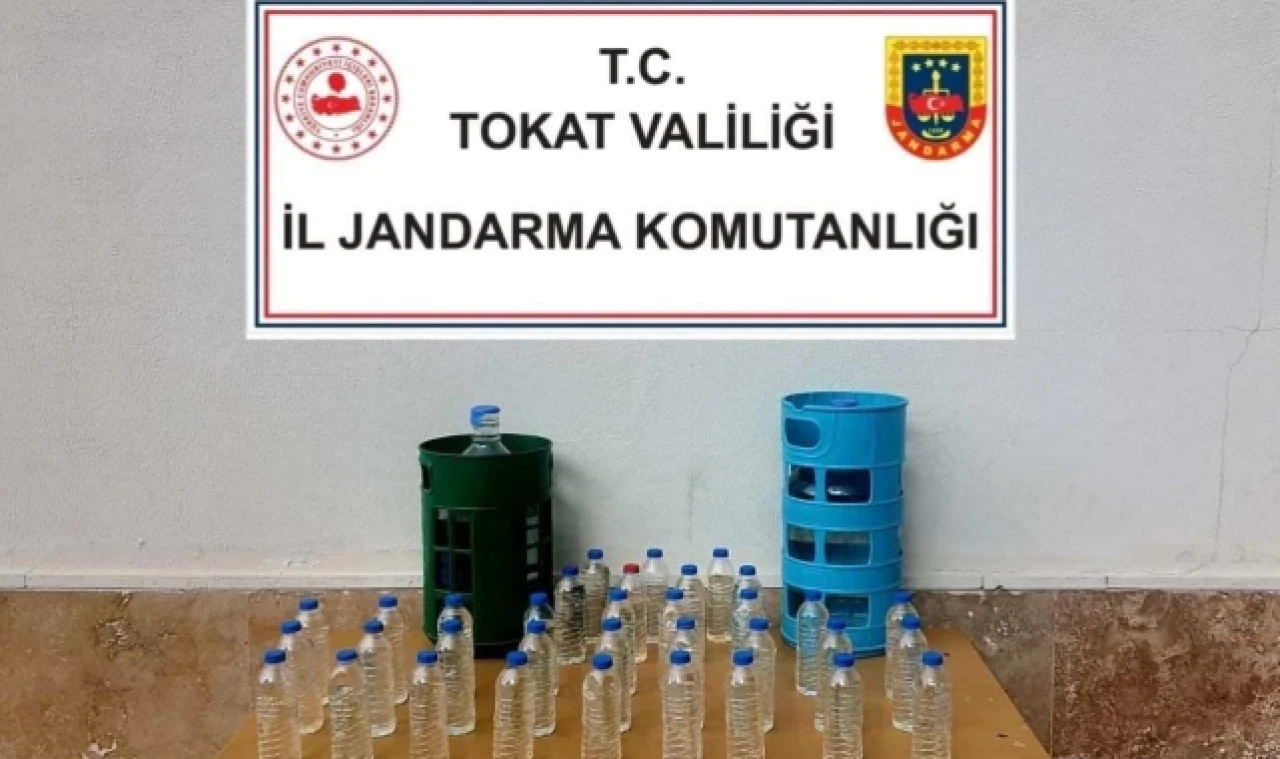 57 litre sahte alkol ele geçirildi