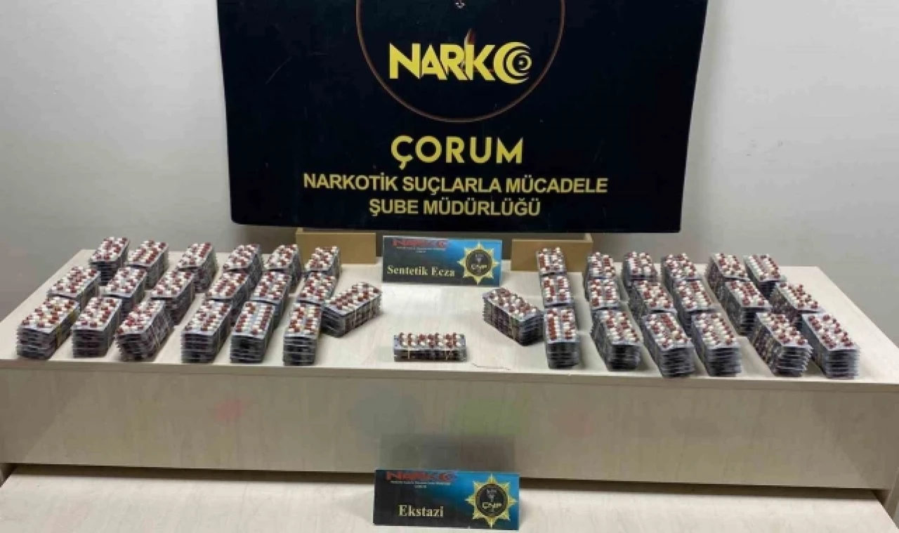 Çorum polisinden uyuşturucu operasyonu
