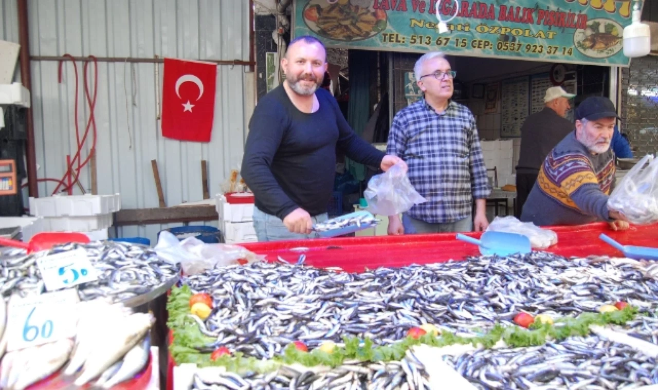 Hamsi tezgahları şenlendirmeye devam ediyor