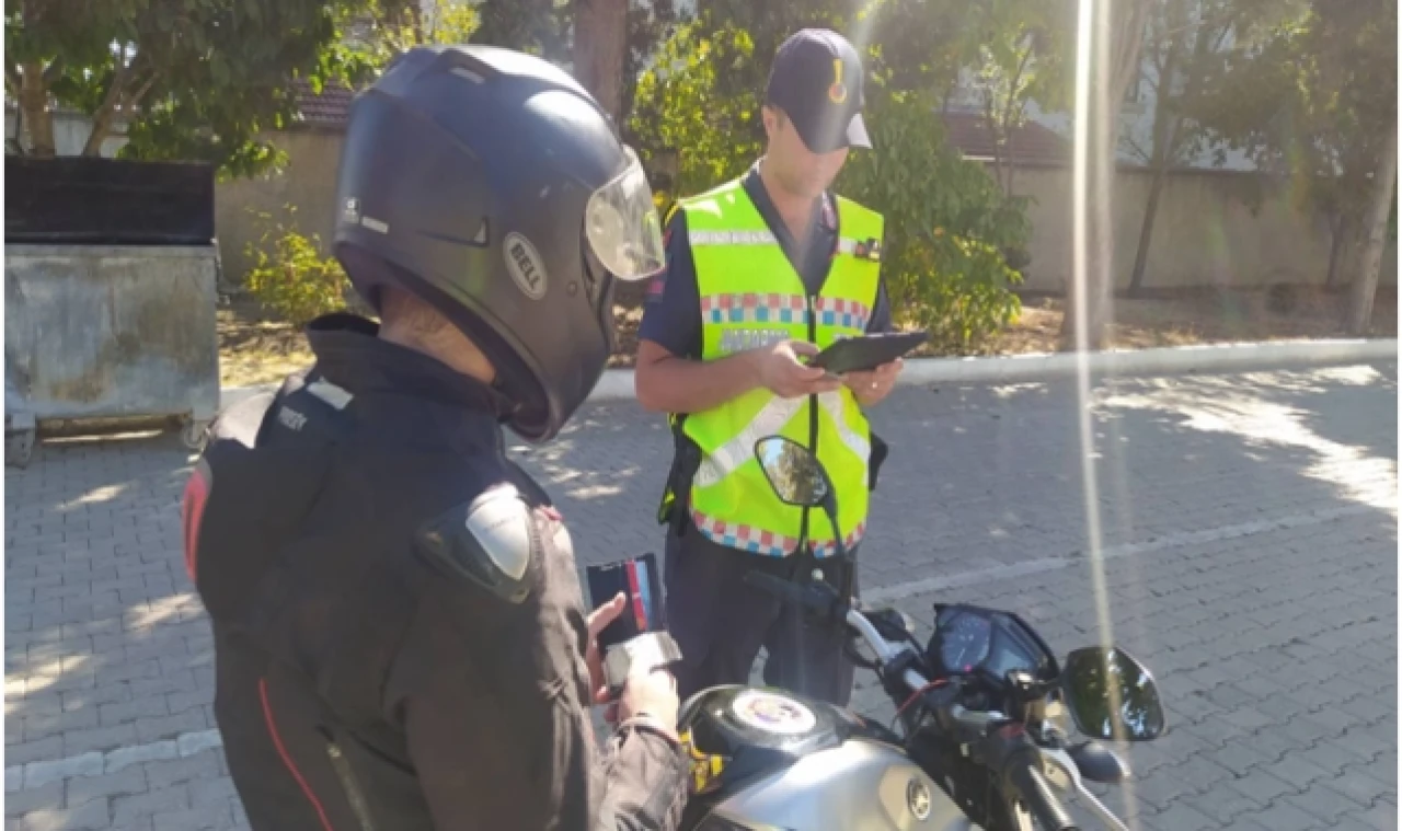 İl Jandarma Motosiklet ve Motorlu Bisikletleri Denetledi.