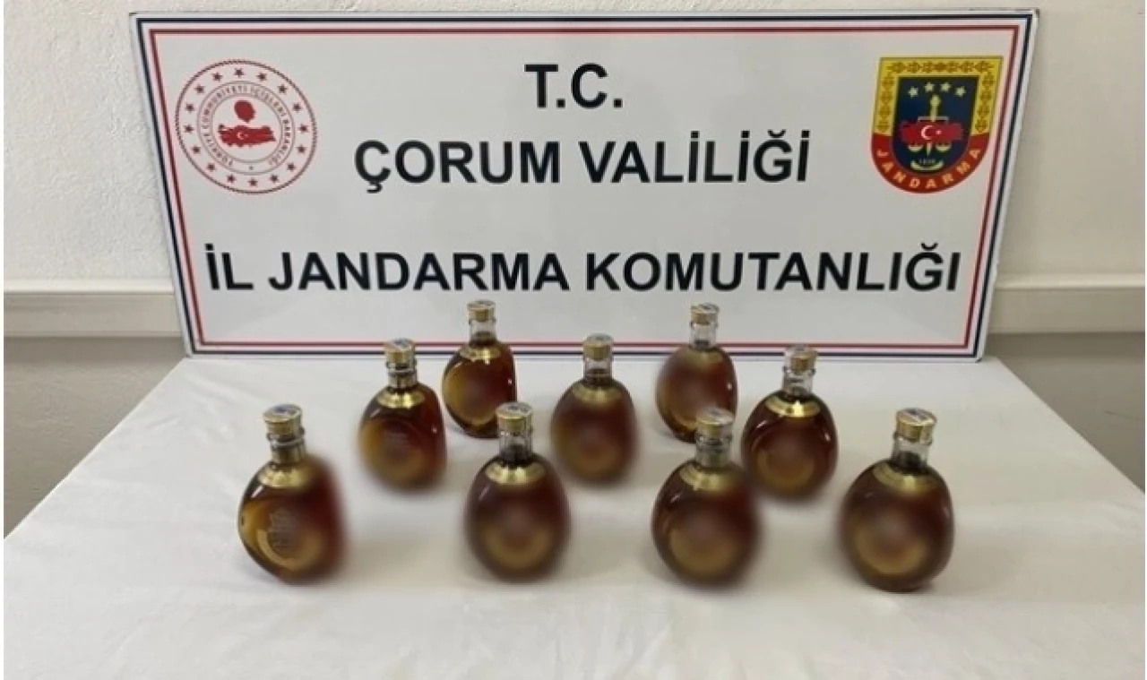 Jandarmadan kaçak içki operasyonu
