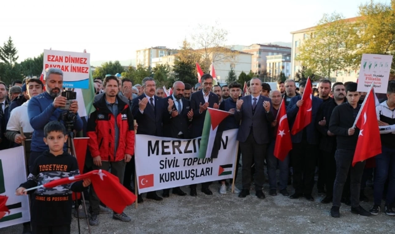 Merzifon’lular Filistin için buluştu