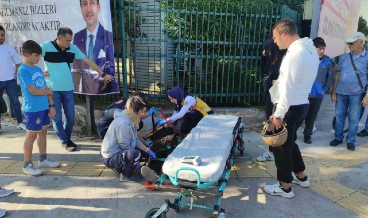 Ters şeritten caddeye girdi, kazaya sebep oldu