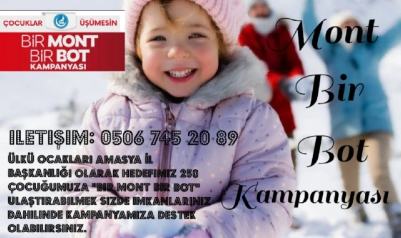 Amasya Ülkü Ocakları’ndan "Bir Mont Bir Bot" kampanyası