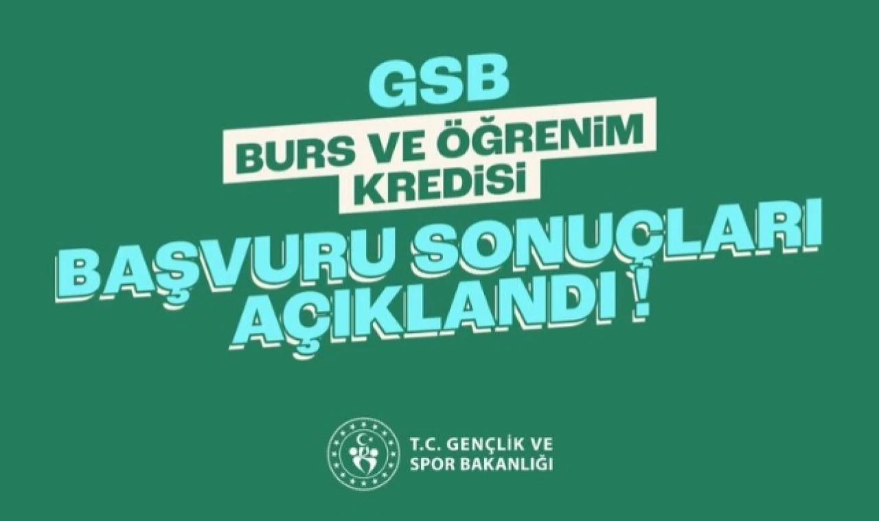 Burs ve öğrenim kredisi başvuru sonuçları açıklandı
