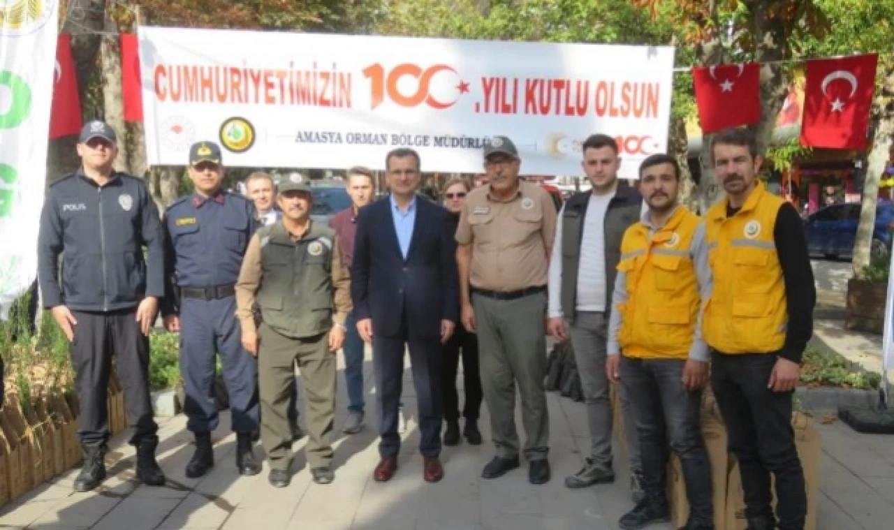 Dağıtılan fidanlar geleceğe nefes olacak