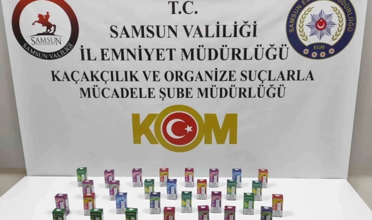 Gümrük kaçağı elektronik sigara ele geçirildi