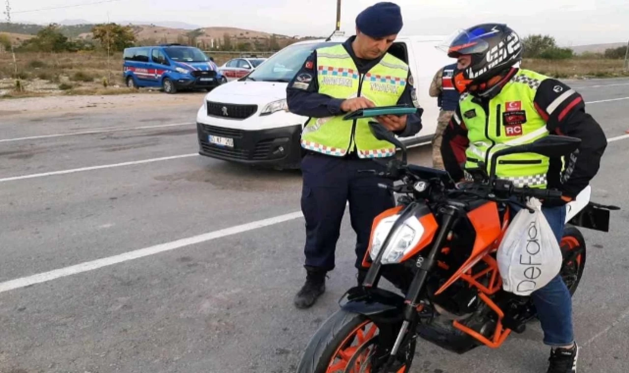 Jandarmadan Motosiklet Denetimi