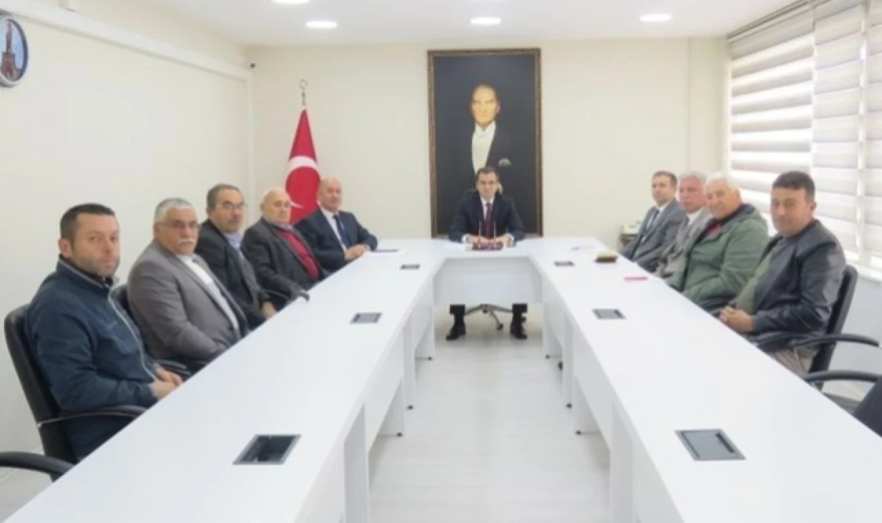 Kaymakam Güldoğan başkanlığında tarımsal sulama toplantısı yapıldı