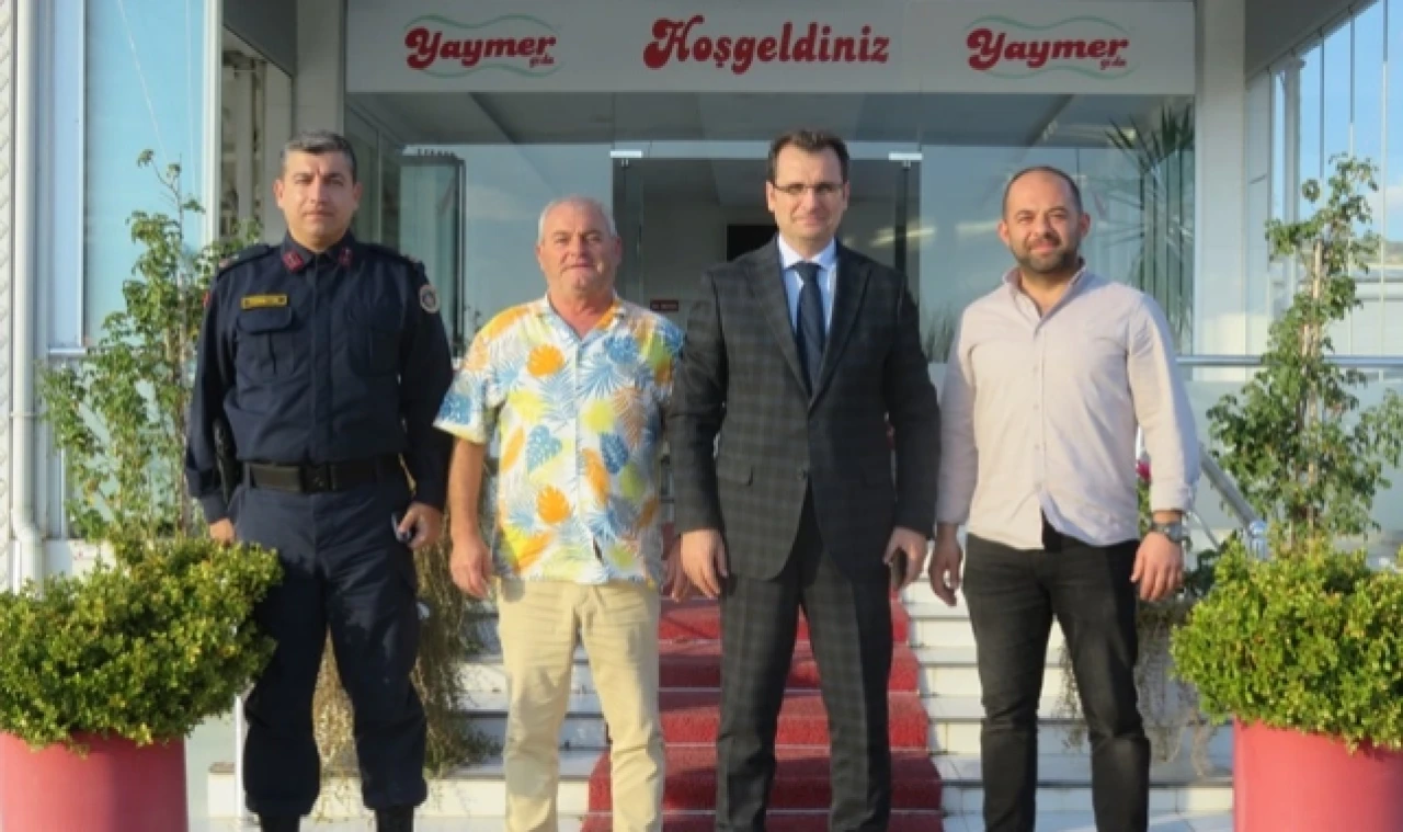 Kaymakam Güldoğan Yaymer Gıda'yı ziyaret etti