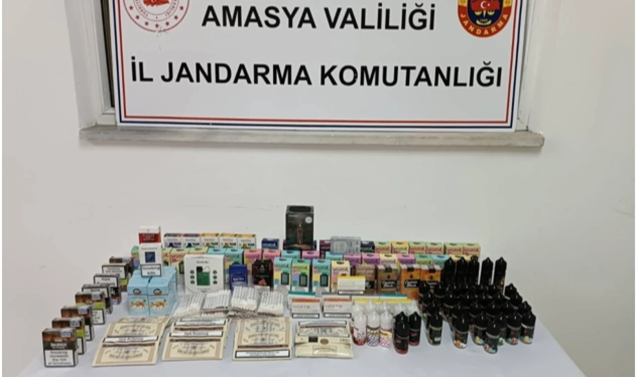 Merzifon'da kaçak sigara operasyonu!