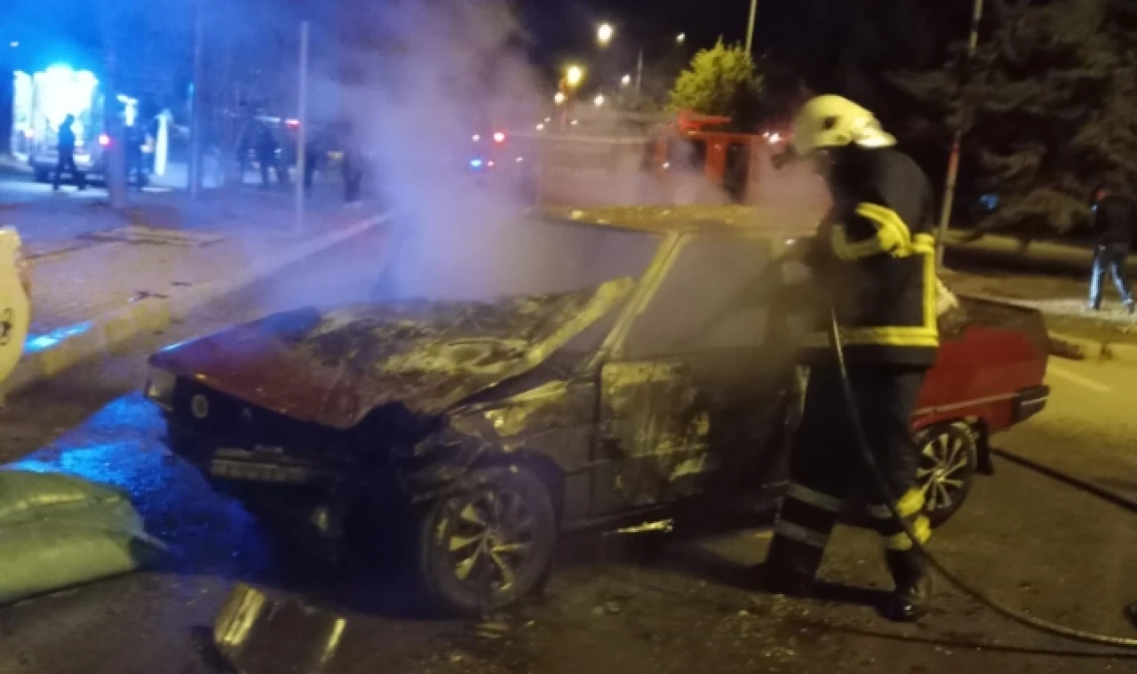 Merzifon'da meydana gelen trafik kazasında 4 kişi  yaralı