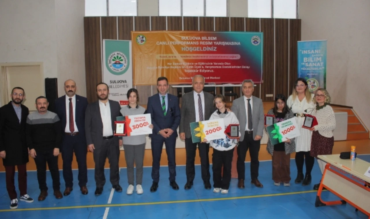 Resim yarışması Suluova Bilsem'de yapıldı
