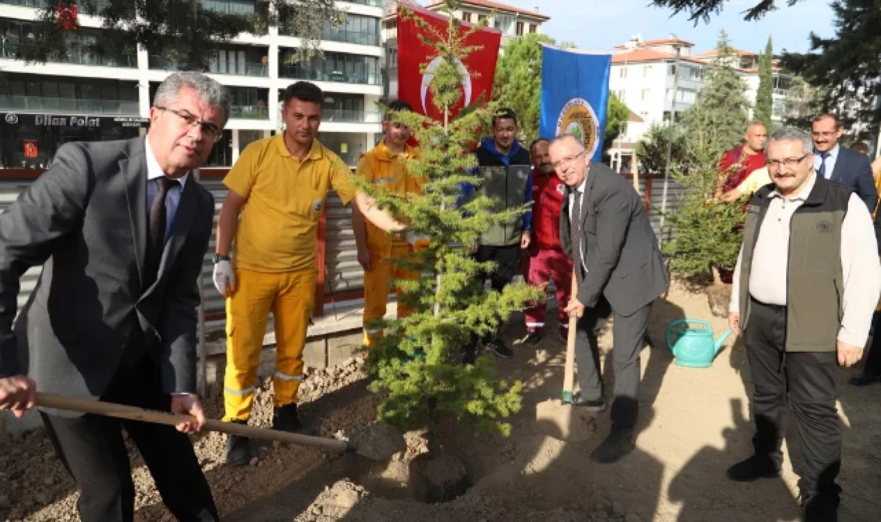 Tıp Fakültesi fidanlarla donatıldı