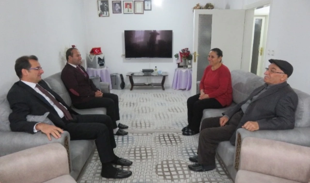 Kaymakam Güldoğan Şehit ve Gazi yakınlarına konuk oldu