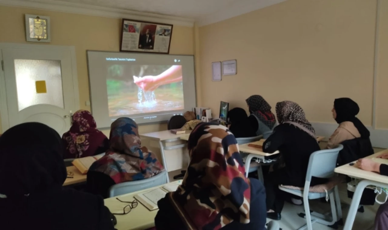Suluova Kur'an Kurslarında  "Su Verimliliği Seferberliği"