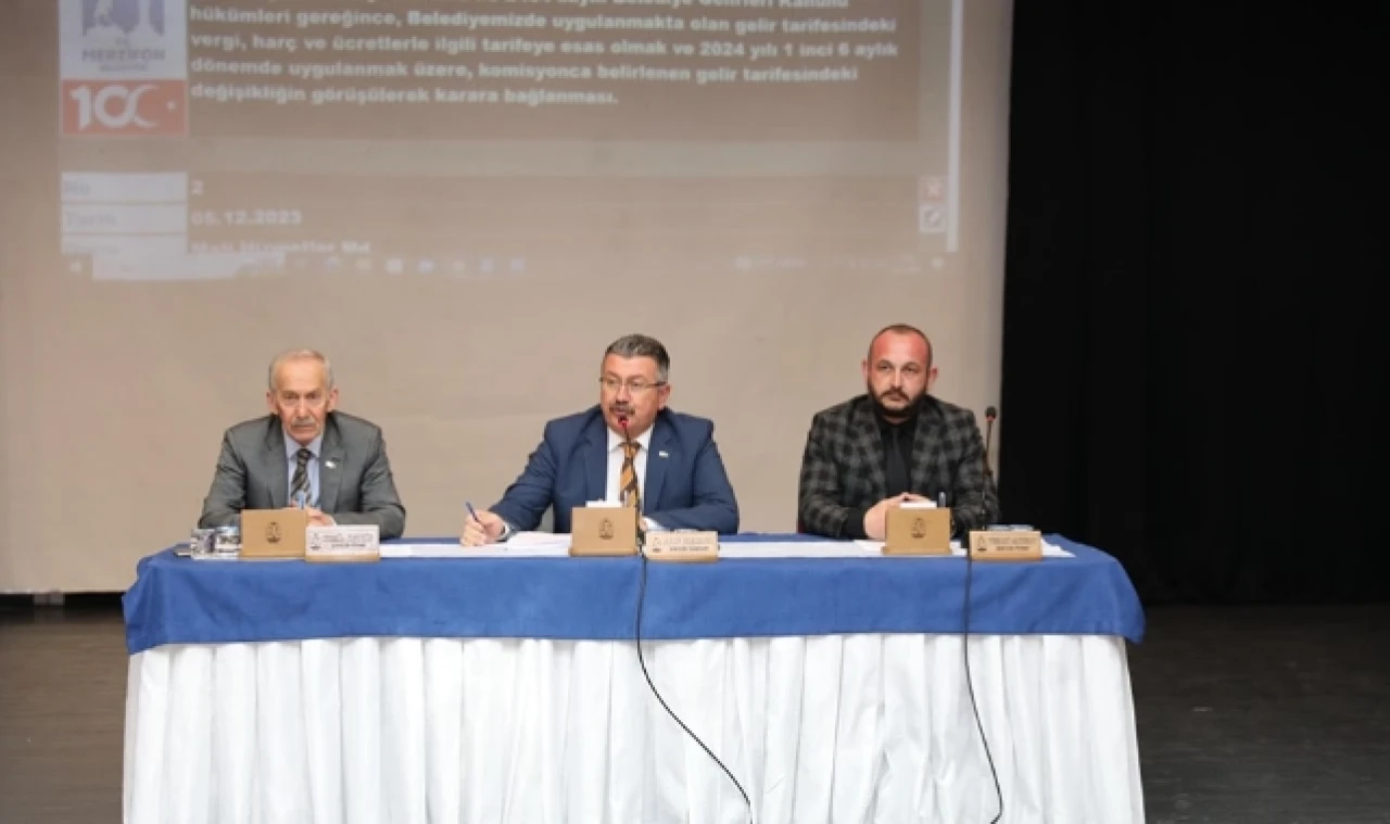 Yılın son meclis toplantısı yapıldı