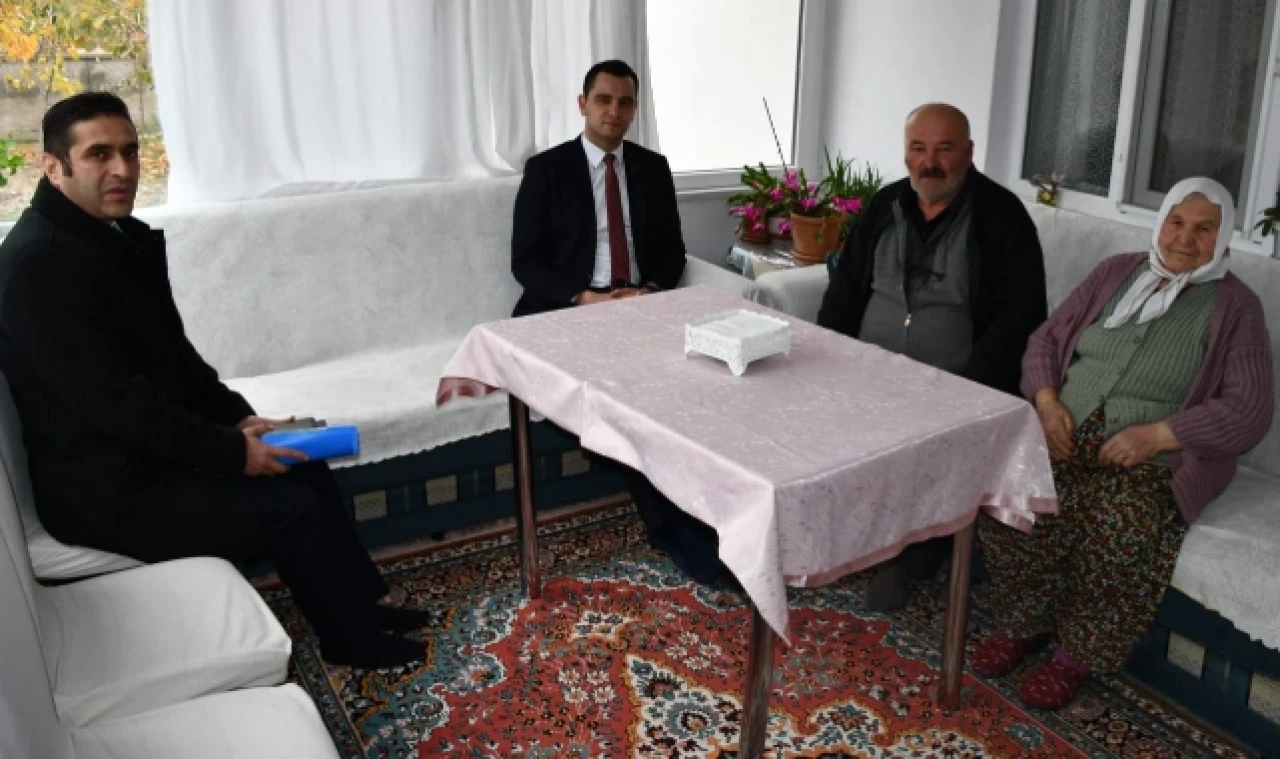 Kaymakam Büyükkaymakcı’dan şehit ailelerine ve gazilere ziyaret