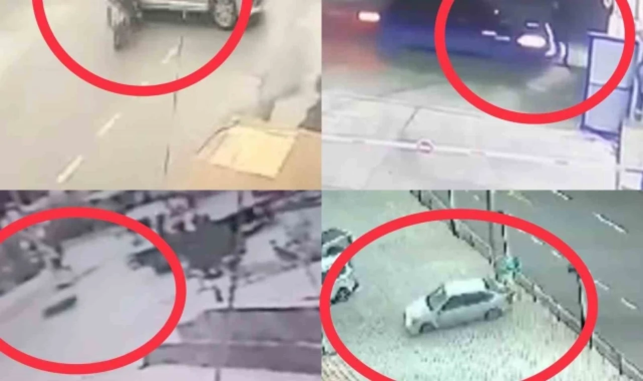 Kaza anları kamerada: 1 ölü, 2 yaralı