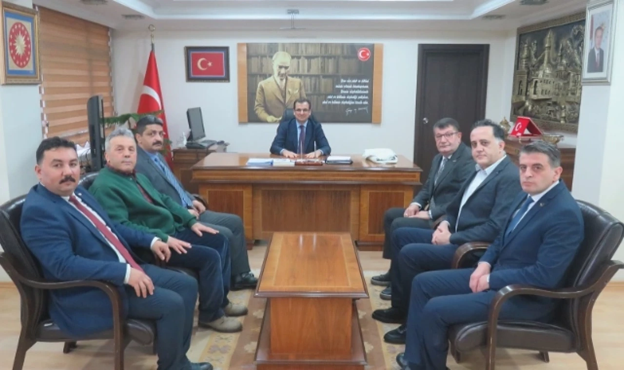 Yönetim ilk ziyaretini Kaymakam Güldoğan’a yaptı