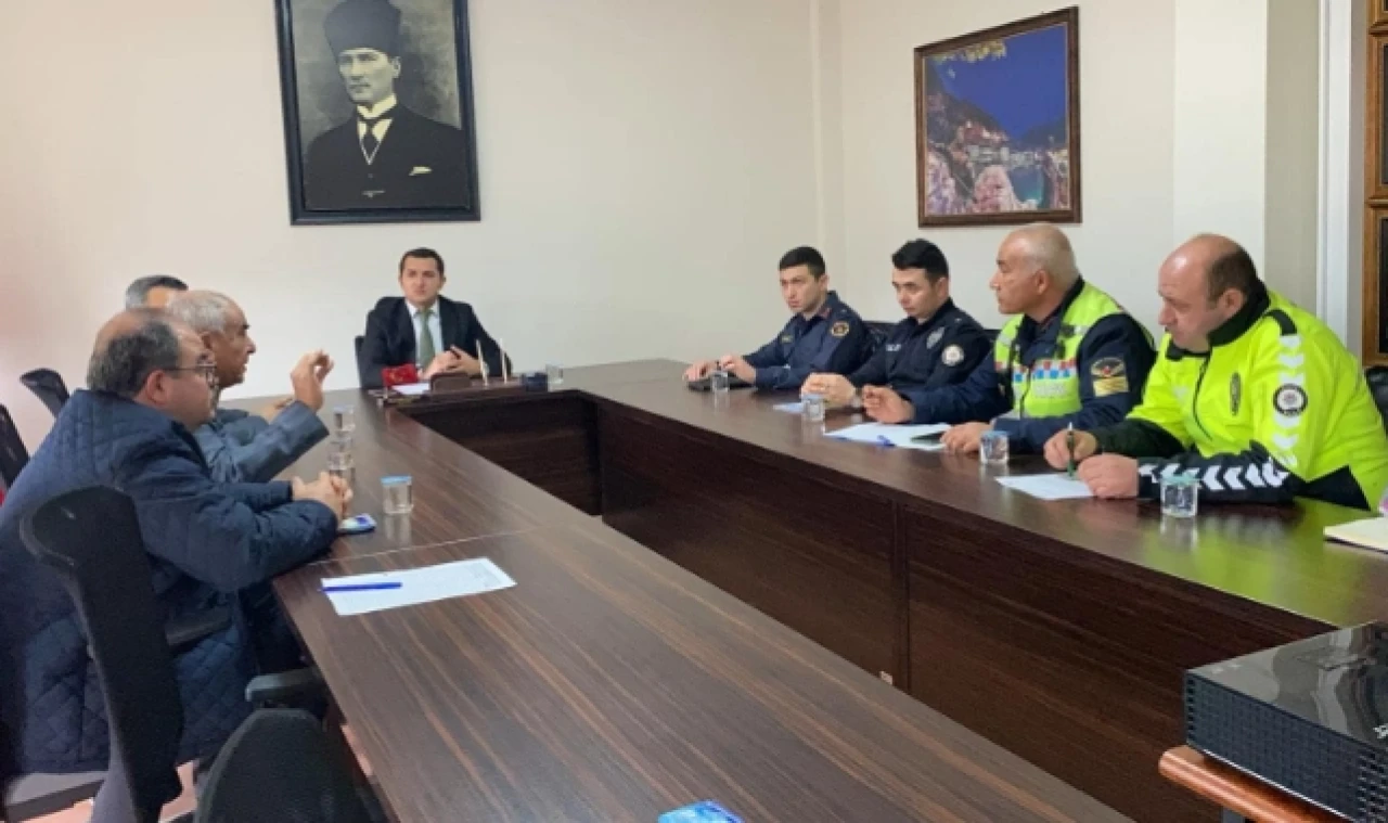 Göynücek'te Otobüslerde Emniyet Kemeri Kullanımı Değerlendirildi