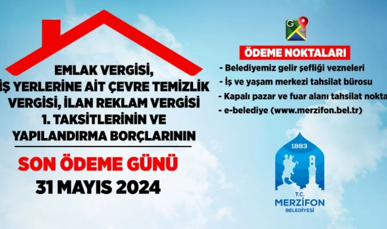 Son Ödeme Günü 31 Mayıs!