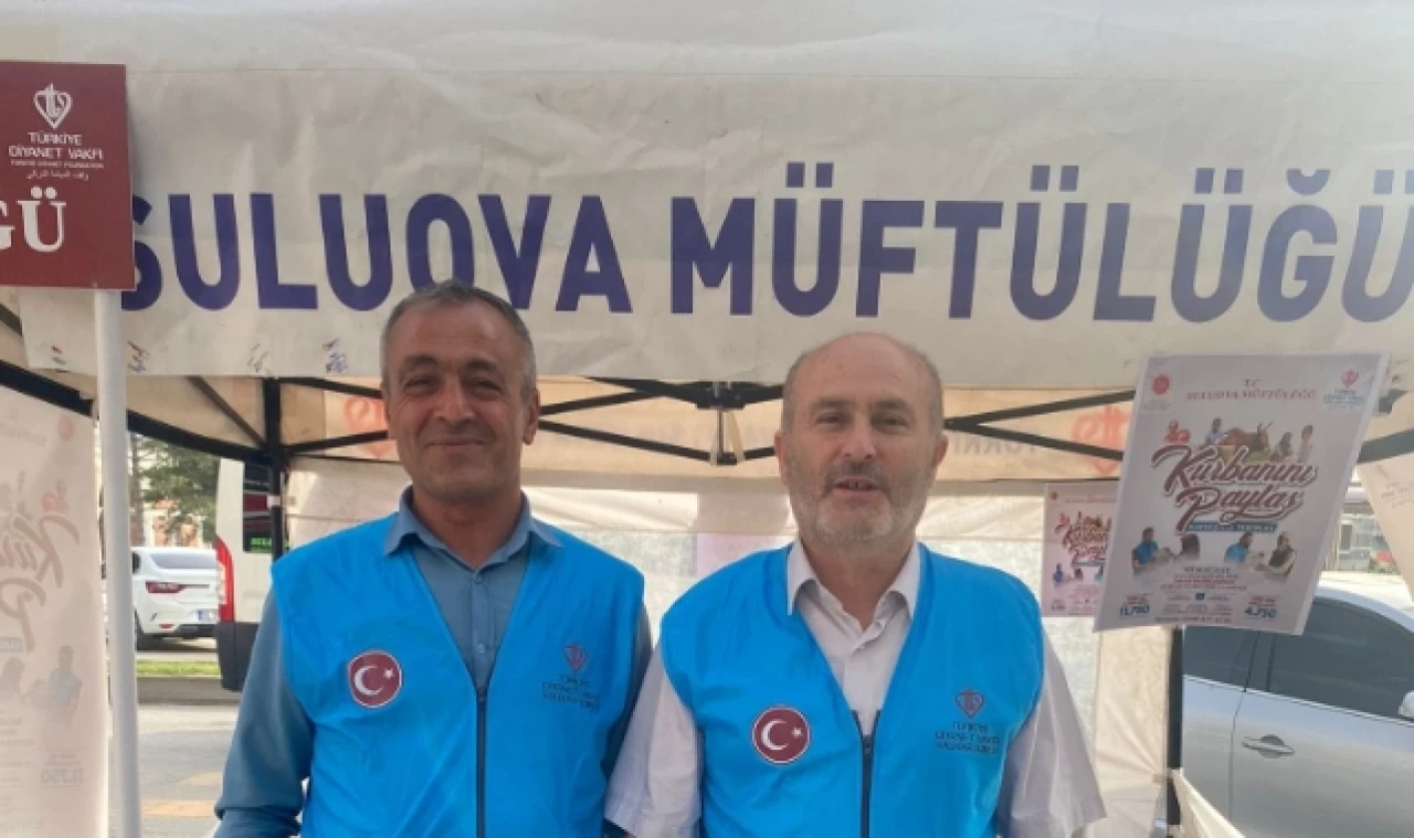 Suluova'da Kurban Bağış Standı Açıldı