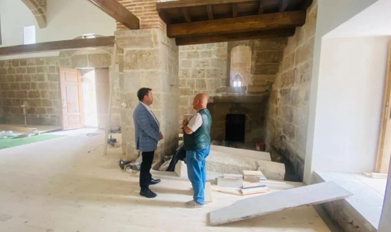 Tarihi Burmalı Minare Camii Restorasyonunda Sona Yaklaşıldı
