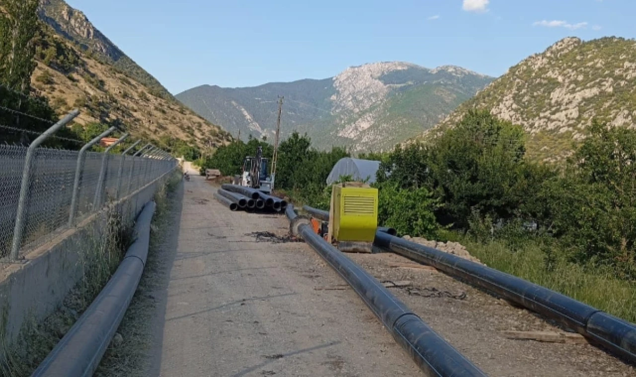Kapalı Sistem Sulama Hatlarının Yapımına Başlandı