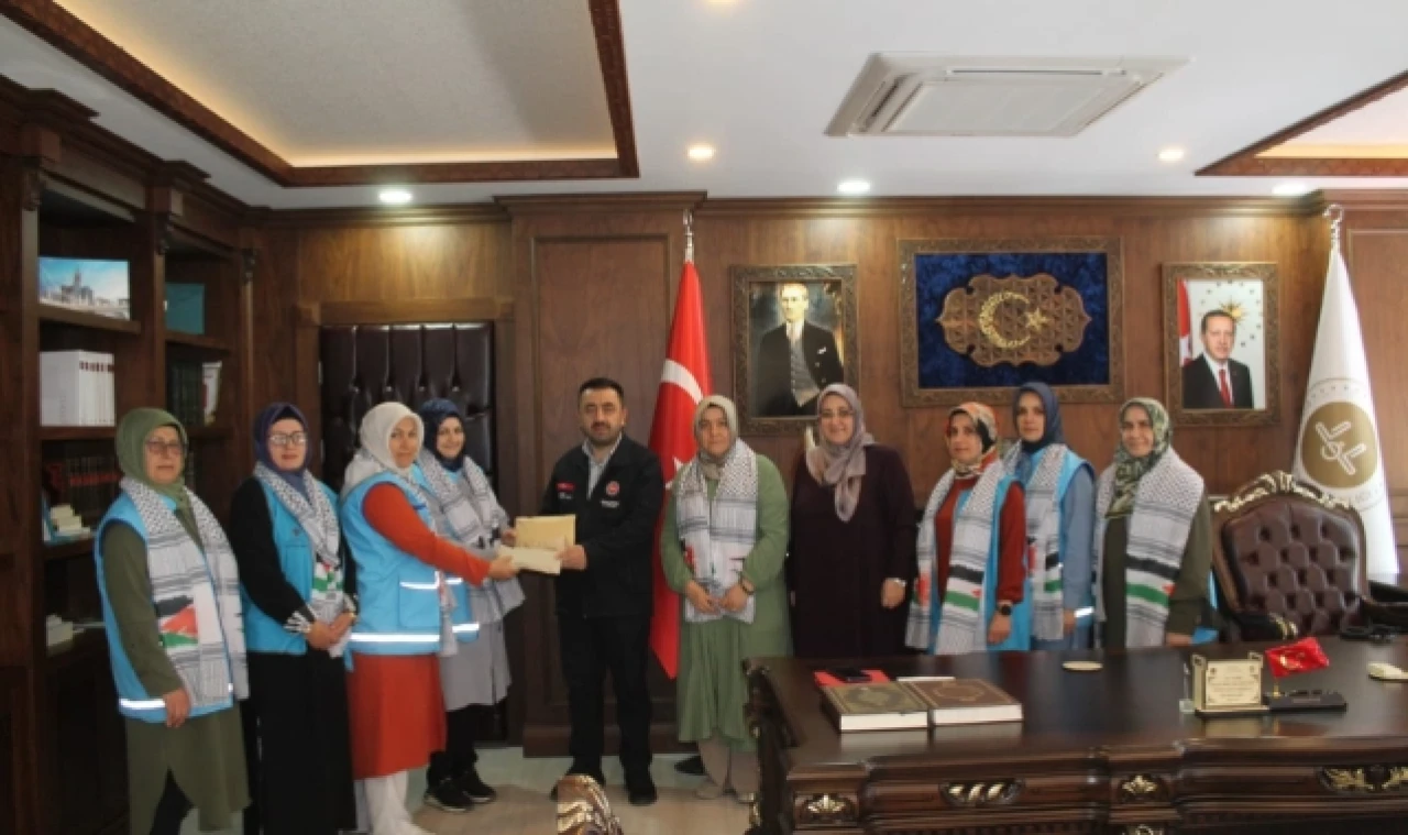 TDV Amasya Kadın Kolları’ndan Filistin İçin Bağış