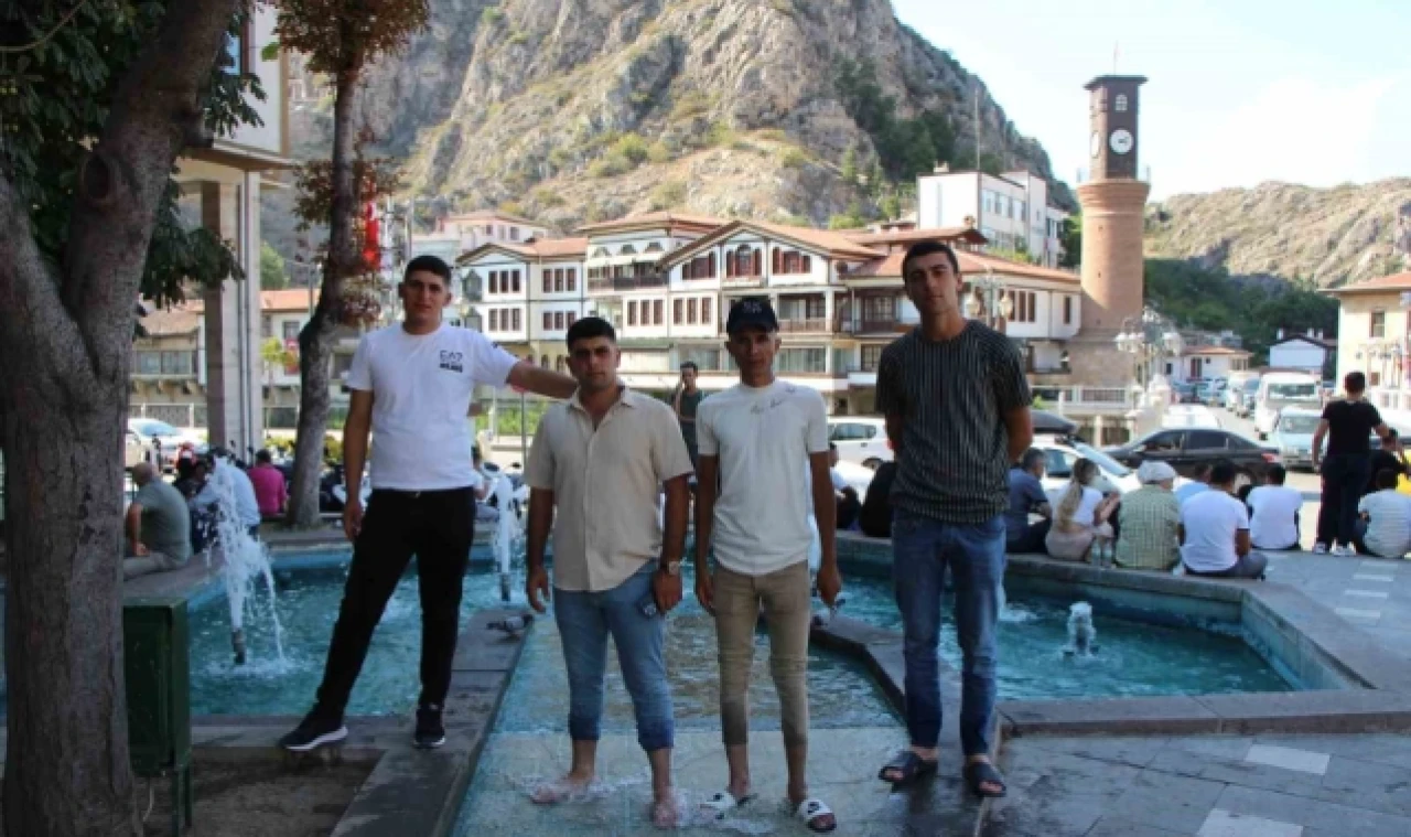 Amasya'da hava sıcaklığı 40 dereceyi buldu