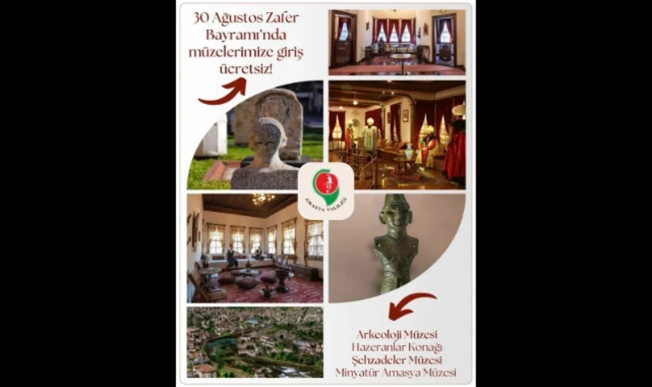 Amasya’da Zafer Bayramı’nda Müzeler Ücretsiz!