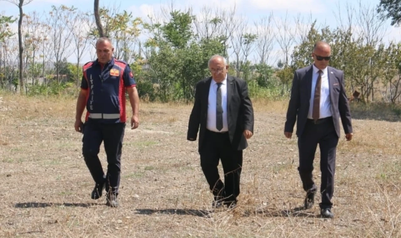 Basmacı, Arazi Yangını ile ilgili incelemelerde bulundu