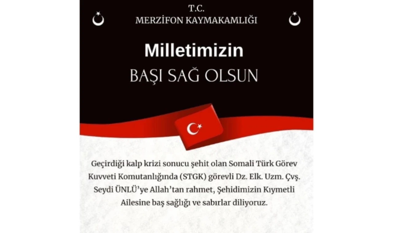 Karaaslan’dan başsağlığı mesajı