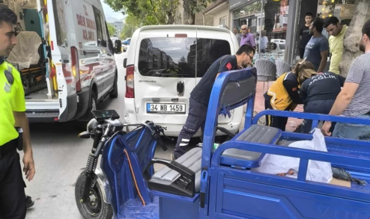 Merzifon’da kaza 2 kişi yaralandı