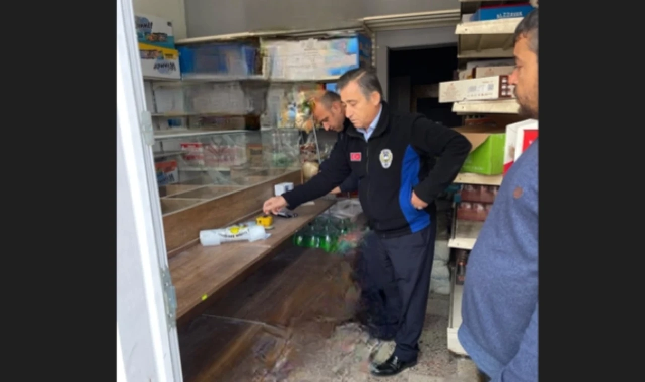 Suluova'da ruhsatsız işyerine menşei belli olmayan ürün operasyonu