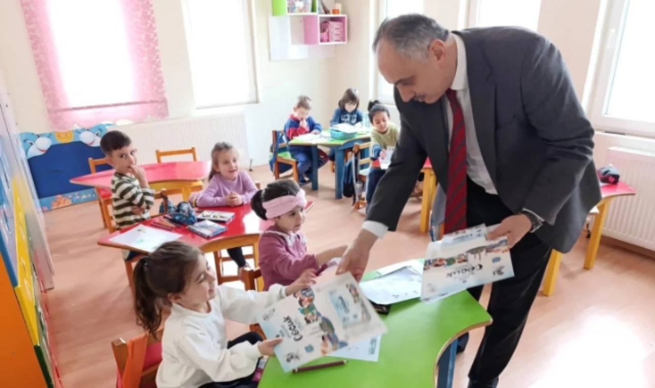 Müftü Bayram'dan 4-6 Yaş Miniklere Ziyaret