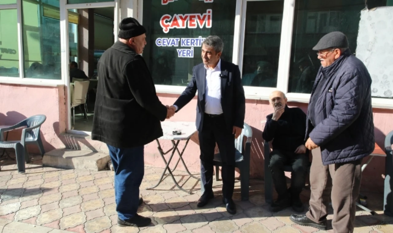 Uzun'dan esnaf ziyareti