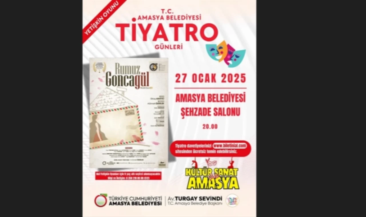 Amasya Belediyesi Tiyatro Günleri Başlıyor