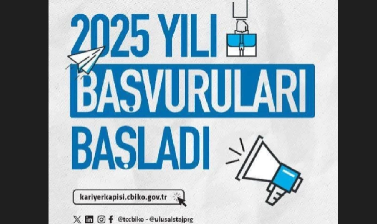 Ulusal Staj Başvuruları Başladı!