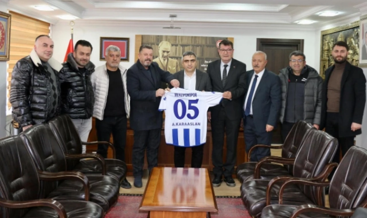 Merzifonspor Kulübü'nden Kaymakam Karaaslan'a ziyaret