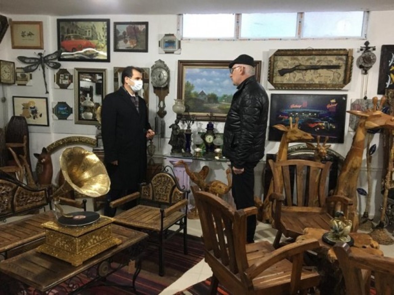 AK-BA SANAT EVİ’Nİ ZİYARET ETTİ