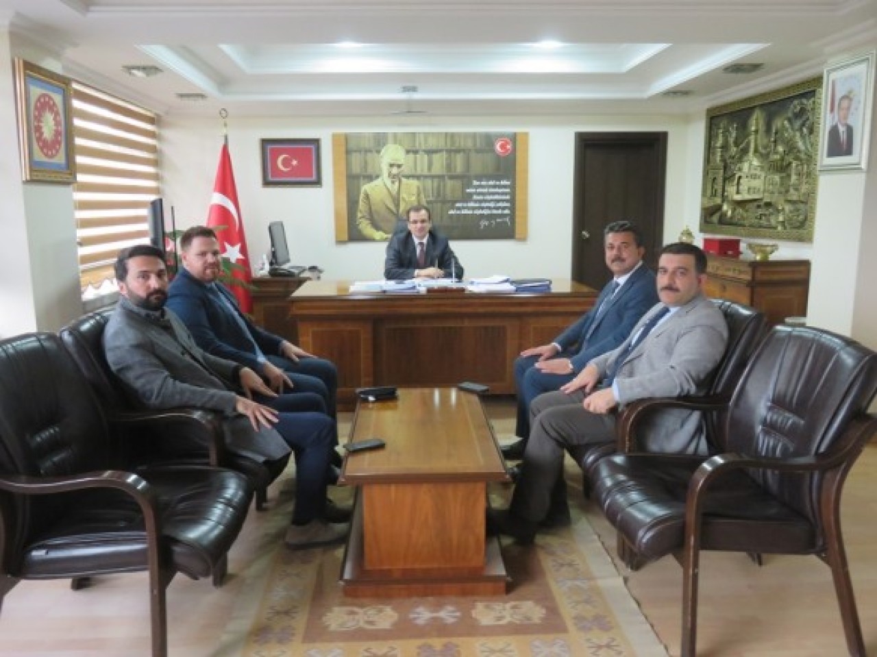 ALTAN VE KUKUŞ KAYMAKAM GÜLDOĞAN’I ZİYARET ETTİ